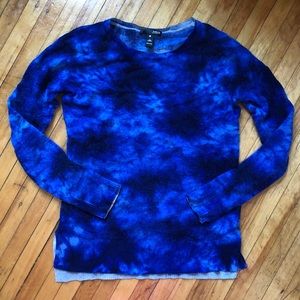 Aqua blue 100% cashmere sweater